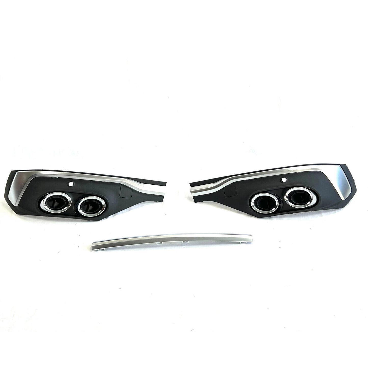 Silver Rear Bumper Diffuser Lip Kit fits Audi Q5 S Line Sport Back 2021-2023