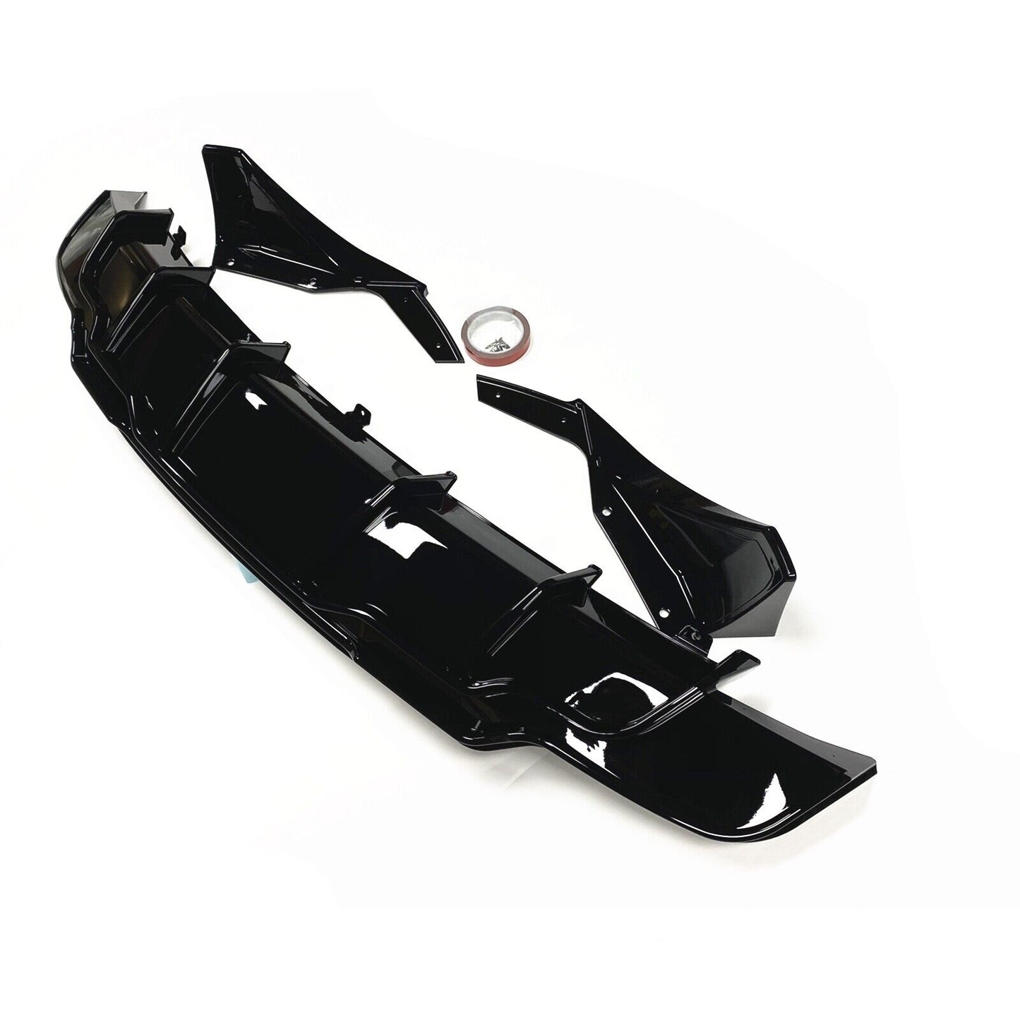 Black Rear Bumper Diffuser Lip Side Splitter Cover fits Tesla Model 3 2017-2023