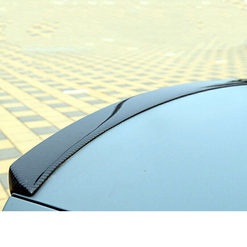 Black Carbon Fiber Rear Spoiler Wing Lip fits 2009-2012 Audi A4 B8 Sedan S4 Style