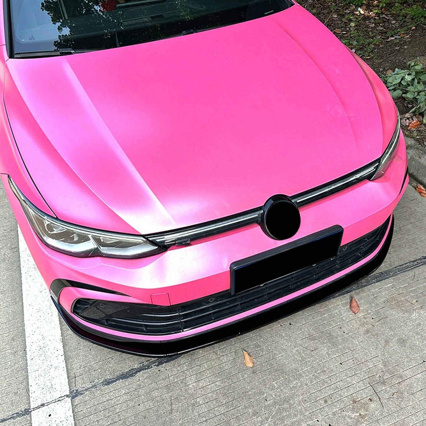 Gloss Black Front Bumper Spoiler Spltter fits VW Golf 8 MK8 GTI Rline 2020-2023