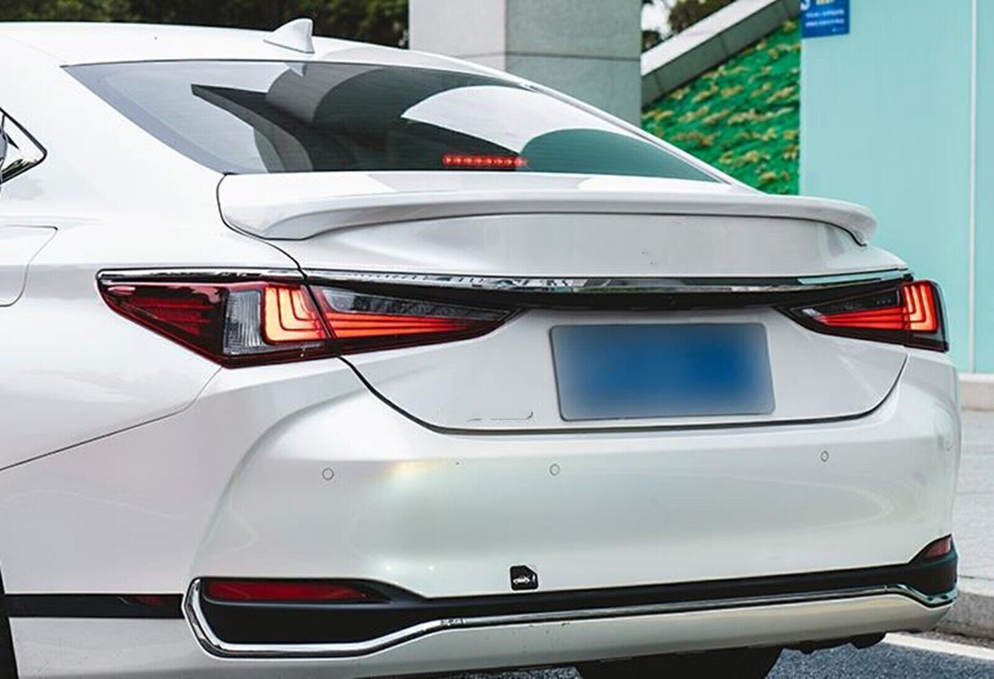 Rear Trunk Spoiler Wing Lip fits Lexus ES350 300h ES250 2019-2024 White