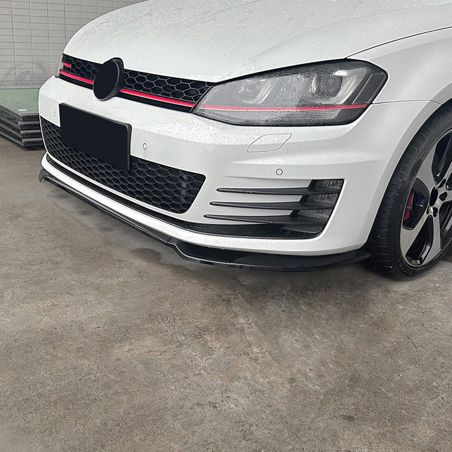 Gloss Black Front Spoiler Lip Kit fits VW GOLF 7 MK7 GTI Rline 2013-2016 2014 15