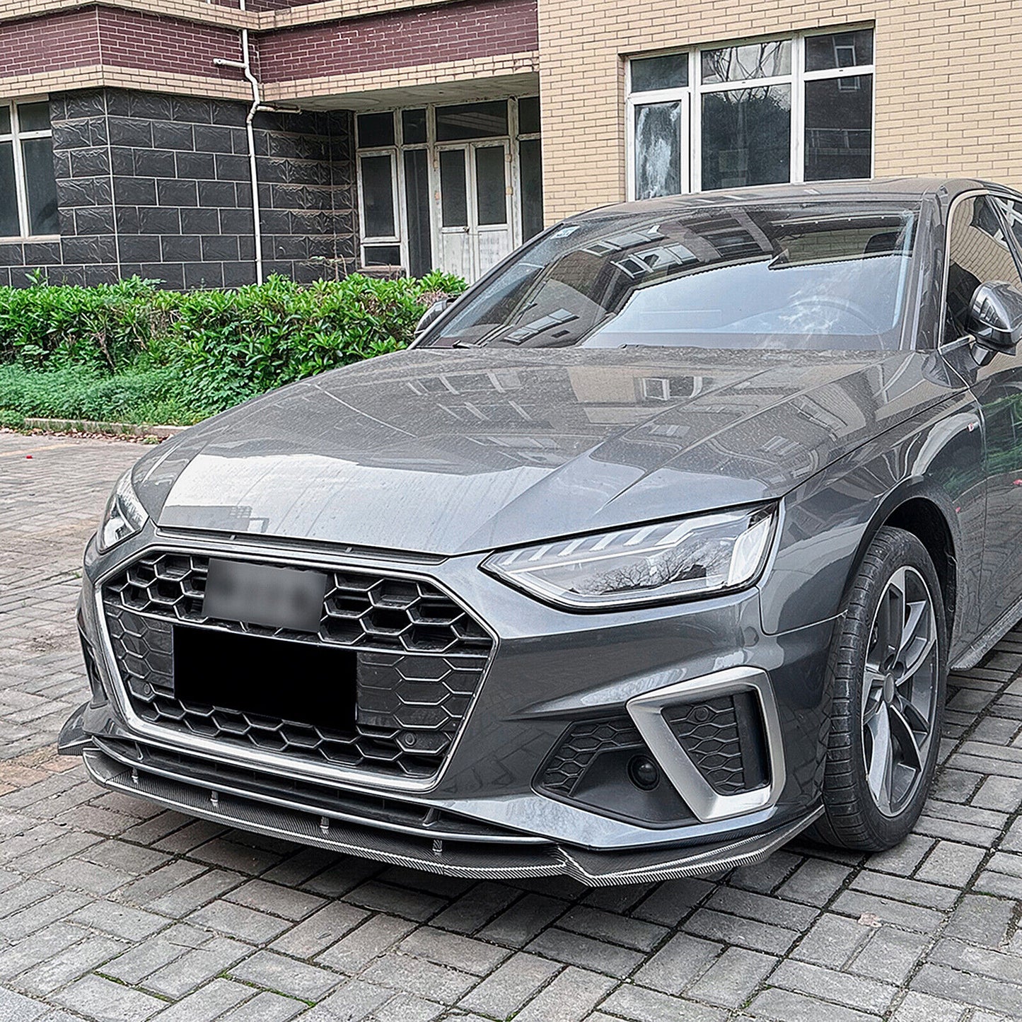 Front Spoiler Splitter Lip Bodykit fits Audi A4 S4 B9.5 Sline 2020-2024 CB Look