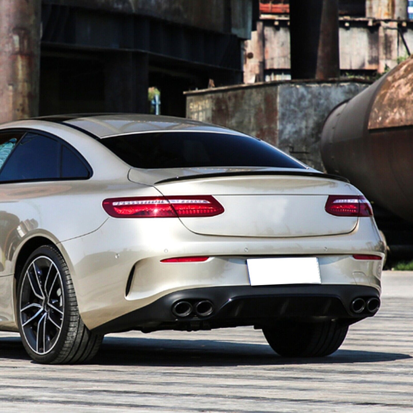 Rear Trunk Spoiler Wing fits Benz E Coupe C238 2016-2022 AMG Carbon Fiber Look