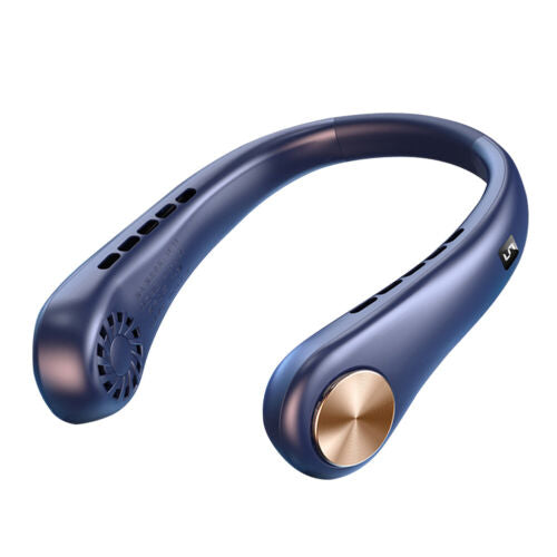 Neck Fan Portable Cooler Luxury Bladeless USB Rechargeable Air Cooling Neckband