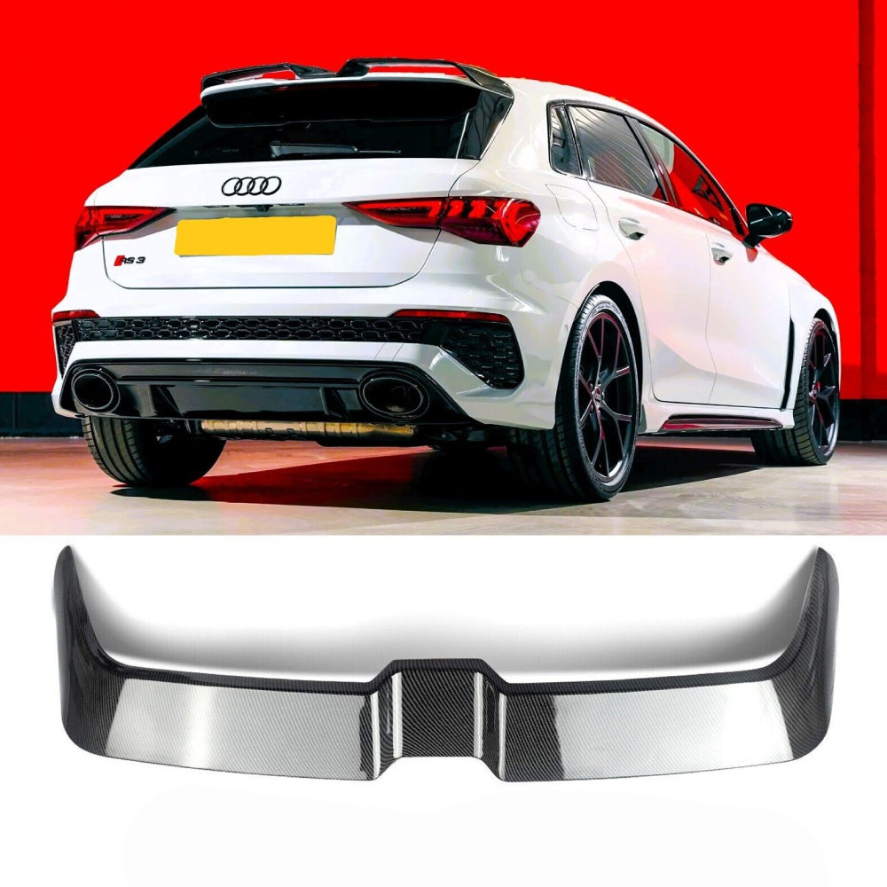 Fits Audi A3 S3 RS3 8Y Sportback 5 Door RS3 Look Carbon Fibre Boot Spoiler 2020+