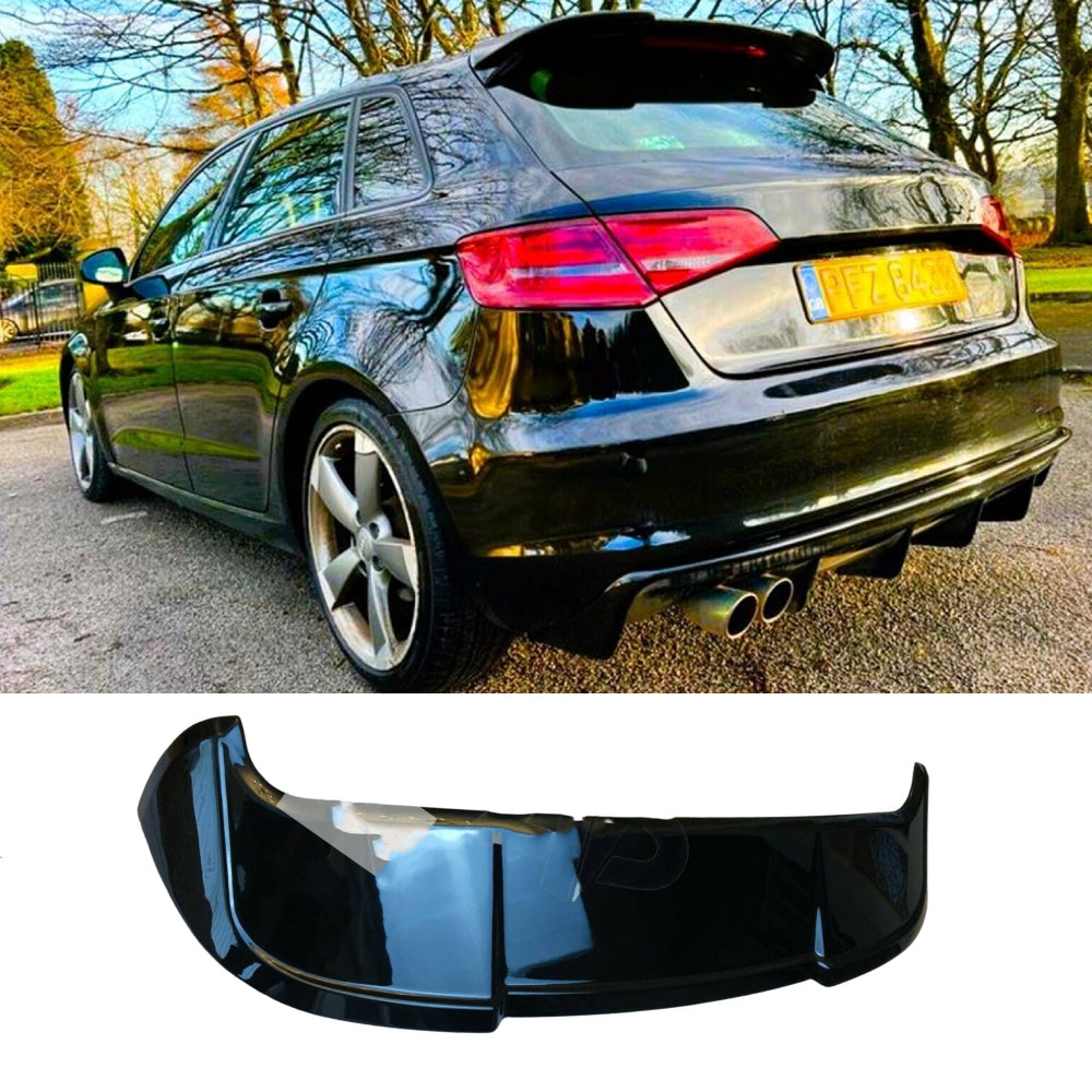 Fits Audi A3 8V Sportback 5 Door Gloss Black S3 RS3 Look Roof Spoiler 2013-2020