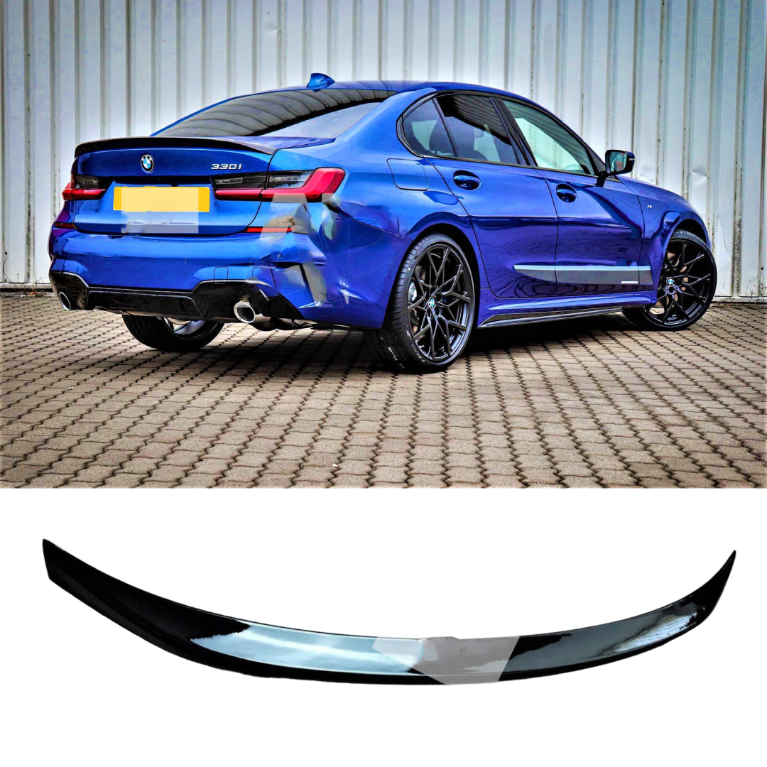 Fits BMW 3 Series M3 G20 G80 Gloss Black Lip Spoiler M Style 2018+