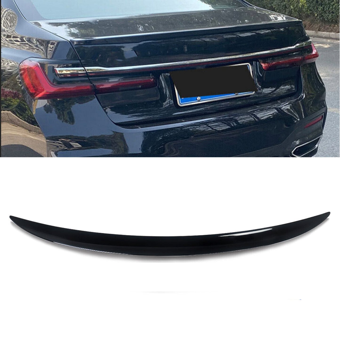 Fits BMW 7 Series G11 G12 Gloss Black Boot Lip Spoiler 2015-2022