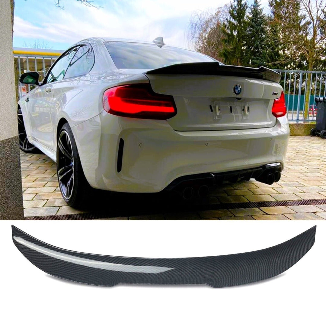 Fits BMW 2 Series M2 F22 F87 Carbon Fibre M Sport High Kick PSM Ducktail Spoiler
