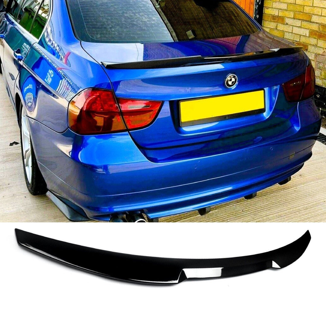 Fits BMW 3 Series M3 E90 Gloss Black M4 Style Boot Lip M Sport Spoiler 2004-2012