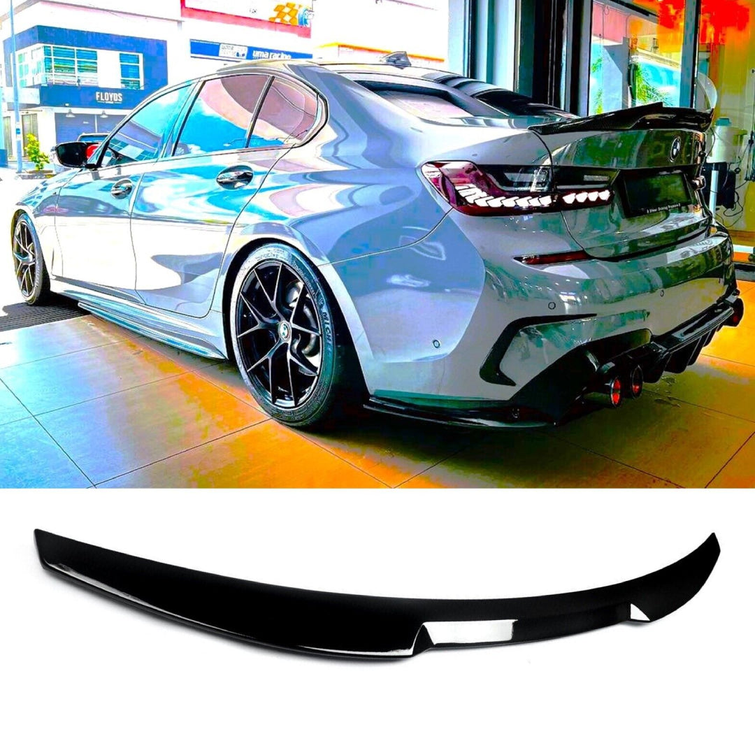 Fits BMW 3 Series M3 F30 F80 Gloss Black M4 Style Boot Lip Spoiler 2011-19