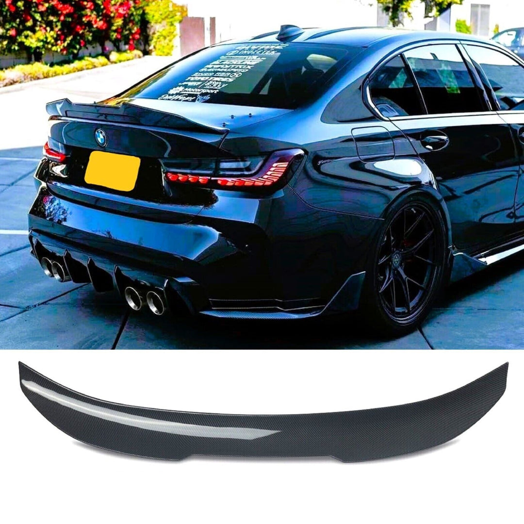 Fits BMW 3 Series M3 G20 G80 Spoiler Carbon Fibre High Kick PSM Ducktail M Sport