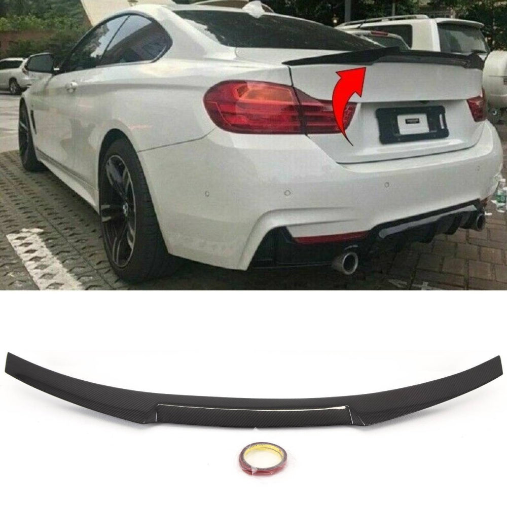 Fits BMW 4 Series Coupe F32 Carbon Fibre M4 Style Boot Lip Spoiler M Sport 2013-20