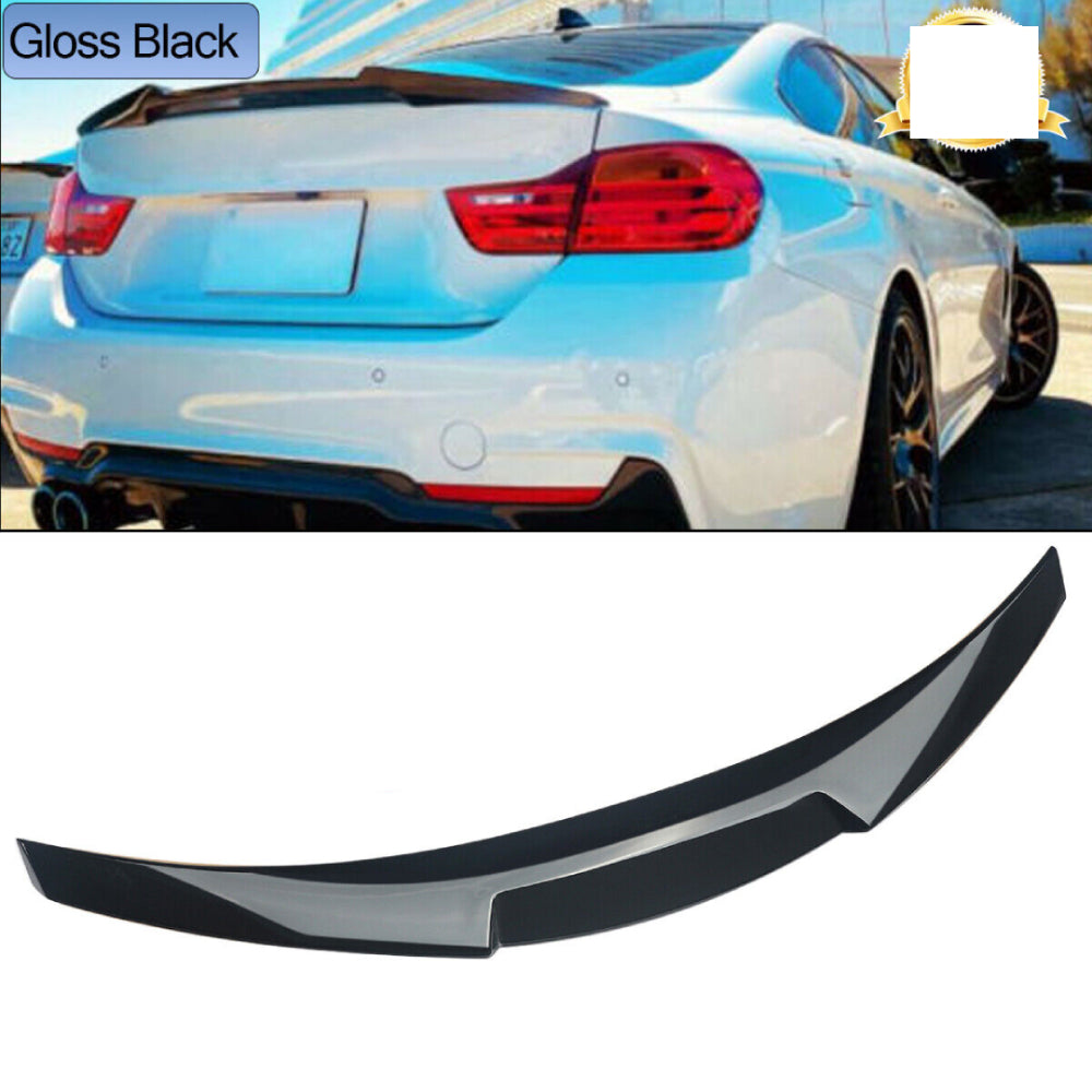Fits BMW 4 Series Coupe F32 Gloss Black M4 Style Boot Lip Spoiler 2013-2020