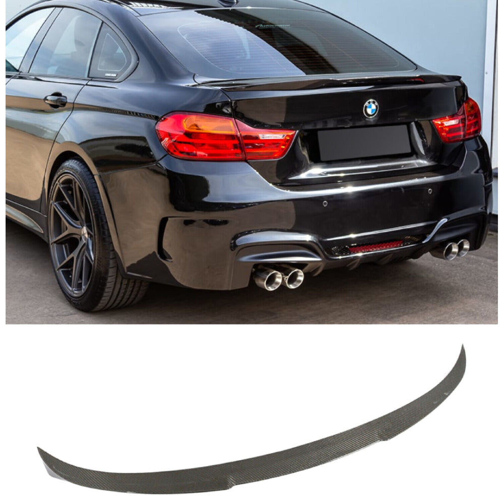 Fits BMW 4 Series Gran Coupe F36 Carbon Fibre M4 Sport Rear Spoiler 2013-2020