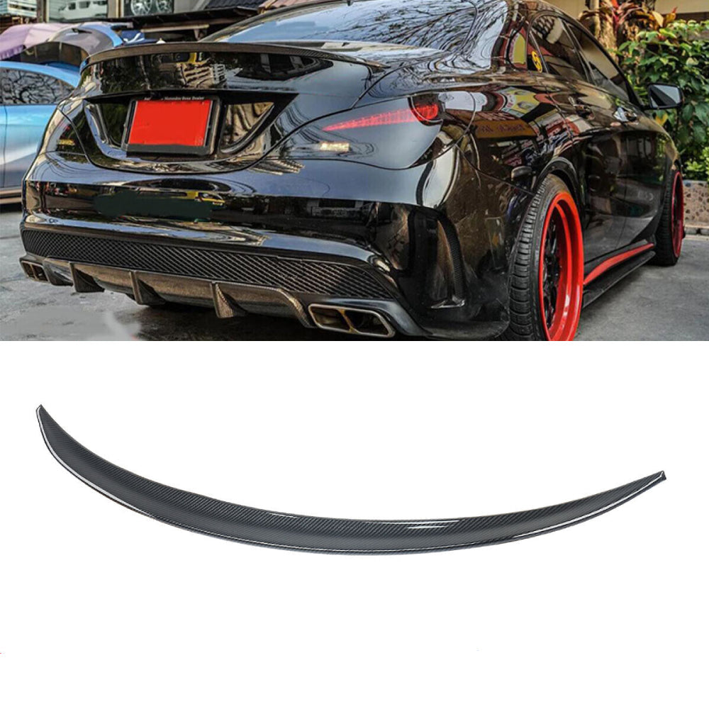 Fits Mercedes CLA Class CLA45S AMG Style W117 C117 Carbon Fibre Boot Spoiler 2013-18