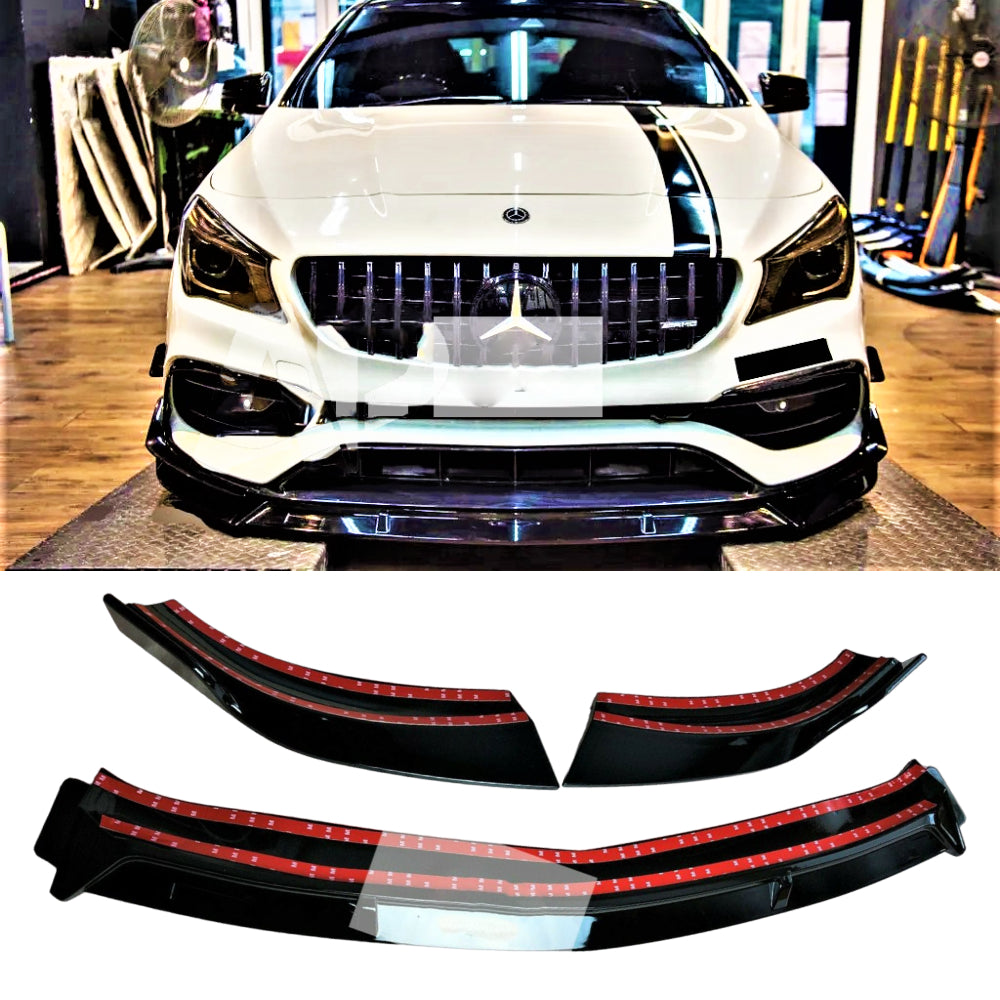 Fits Mercedes CLA Class CLA45S AMG Style W117 C117 Front Splitter Lip 2013-2018