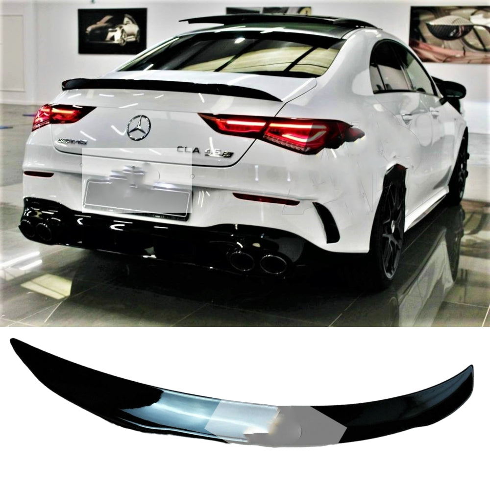 Fits Mercedes CLA CLA45 AMG Style W118 C118 Gloss Black Rear Boot Spoiler 2019-2022