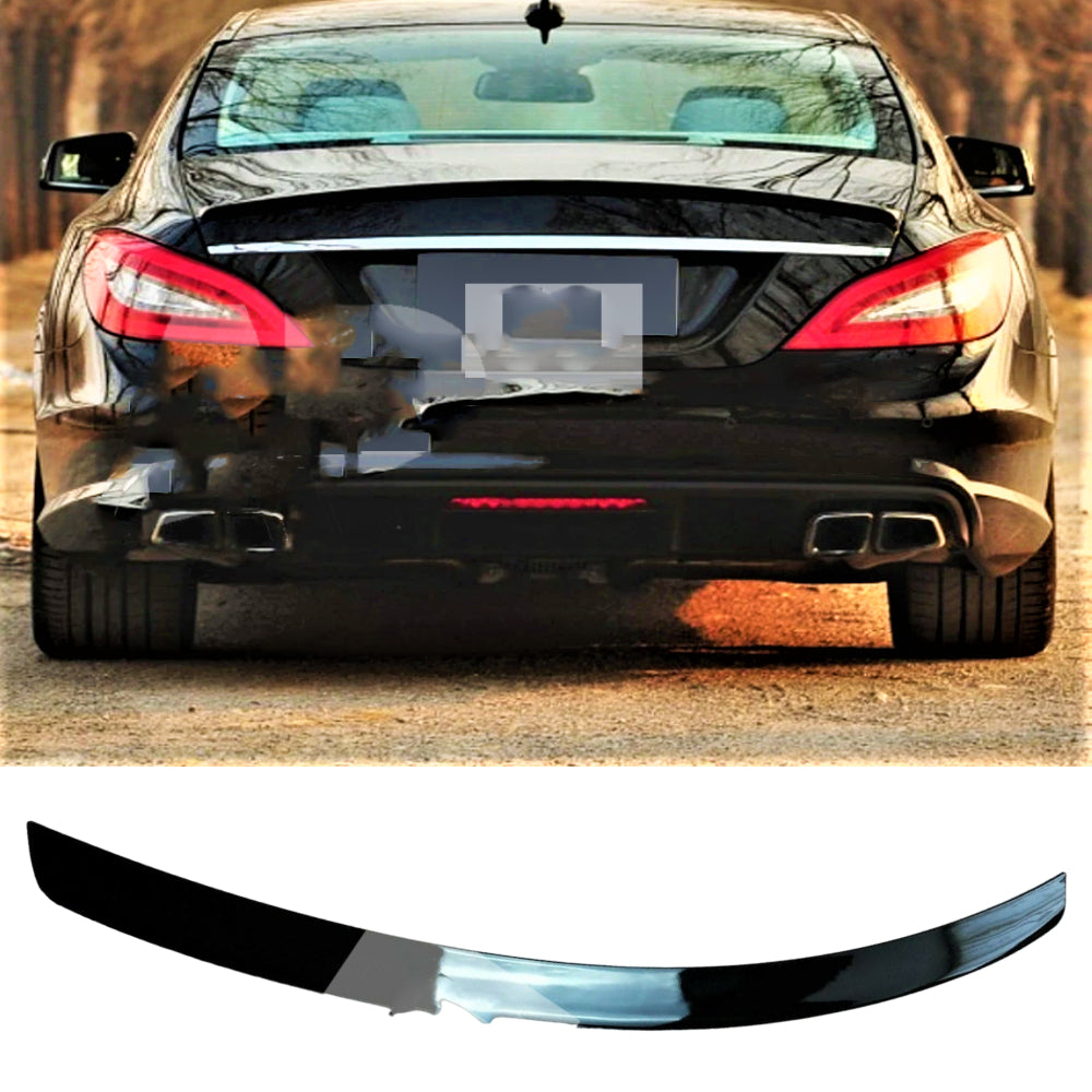 Fits Mercedes CLS Class CLS63 AMG Style W218 C218 Gloss Black Boot Spoiler 2010-18