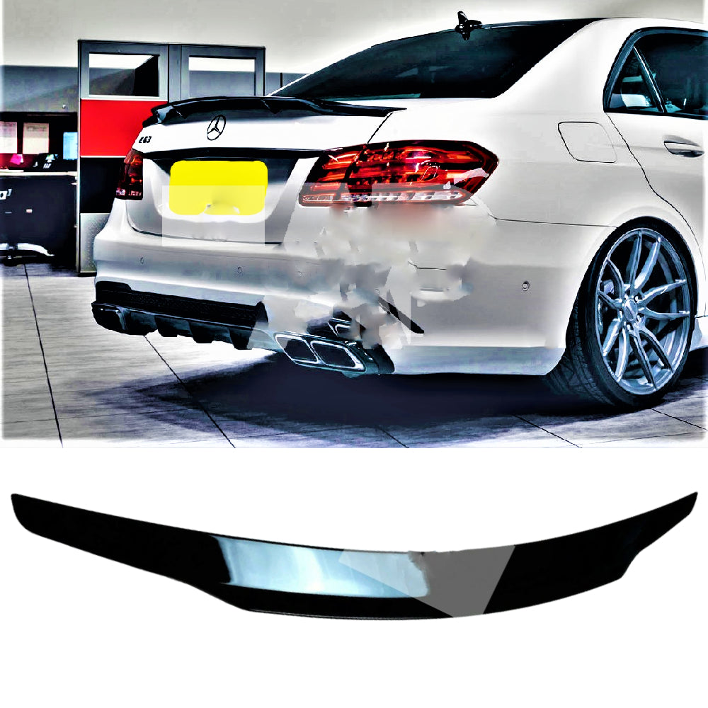 Fits Mercedes E Class E63 AMG W212 PSM Style Gloss Black Boot Spoiler 2008-2016
