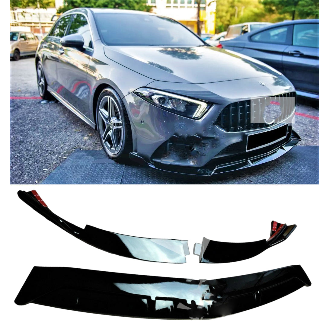 Fits Mercedes A35 A45 AMG Brabus Style A Class W177 V177 Front Splitter Spoiler Lip
