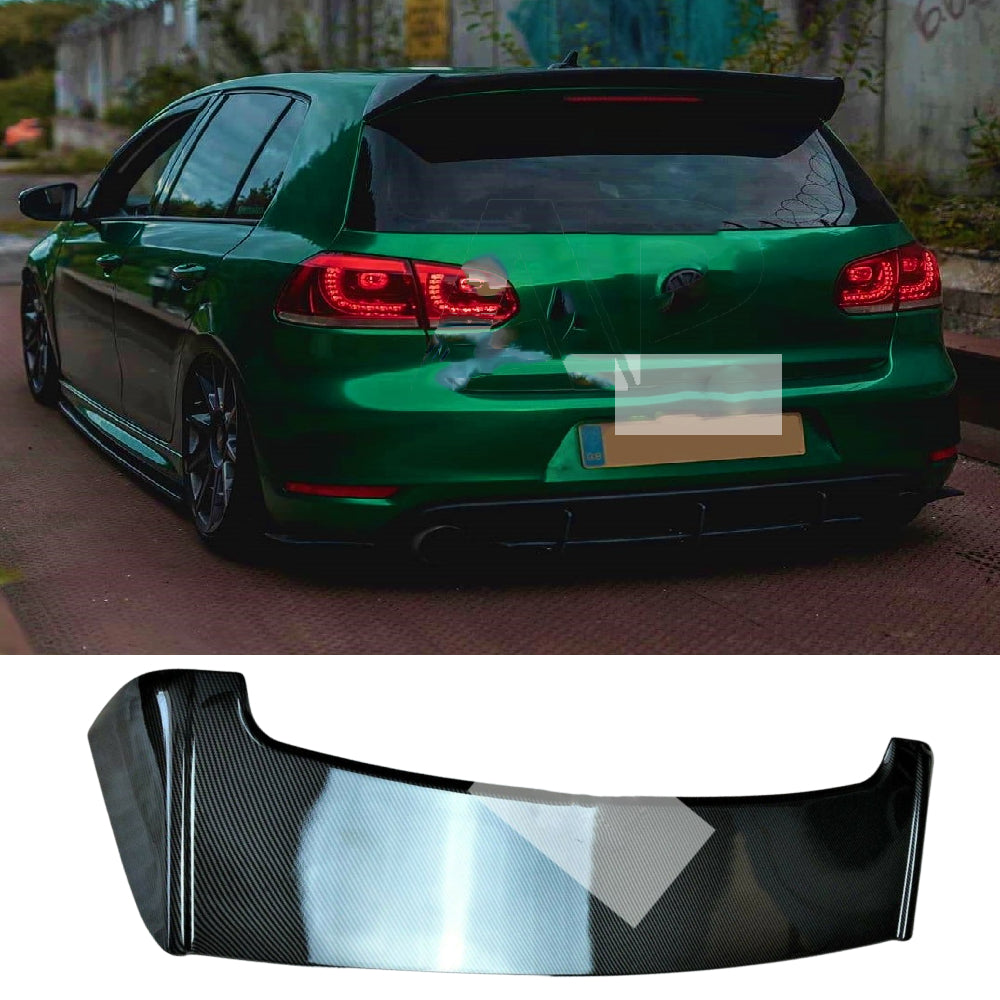 Fits VW Golf MK6 Spoiler GTD GTI R20 Carbon Fibre Boot 2008-2013