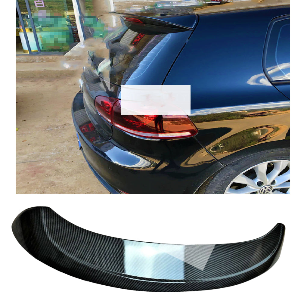 Fits VW Golf MK6 TSI TDI GTI R20 Style Carbon Fibre Boot Spoiler 2008-13