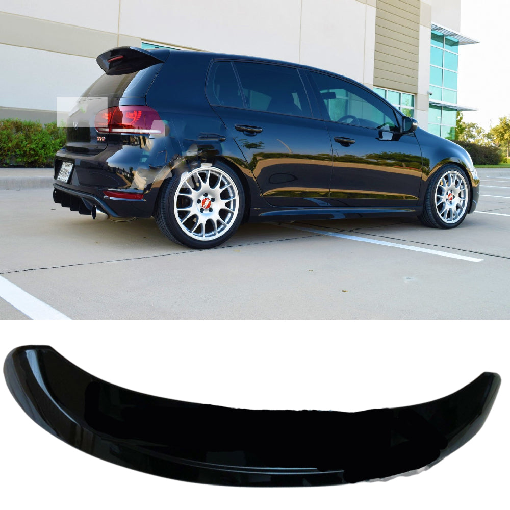 Fits VW Golf MK6 TSI TDI GTI R R20 Style Gloss Black Boot Spoiler 2008-13 UK SELLER