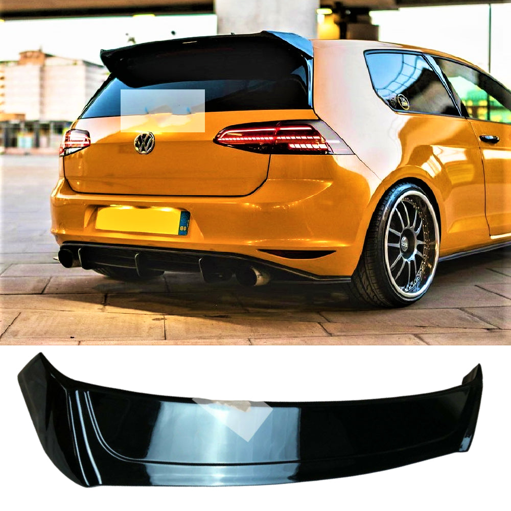Fits VW Golf TSI TDI Gloss Black Boot Aftermarket  Spoiler MK7 MK7.5