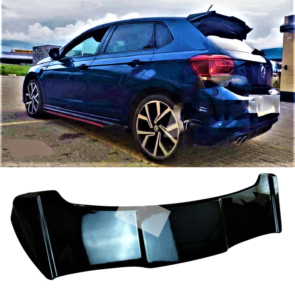 Fits VW  Polo MK6 AW GTI R Batman Style Gloss Black Boot Spoiler 2018+