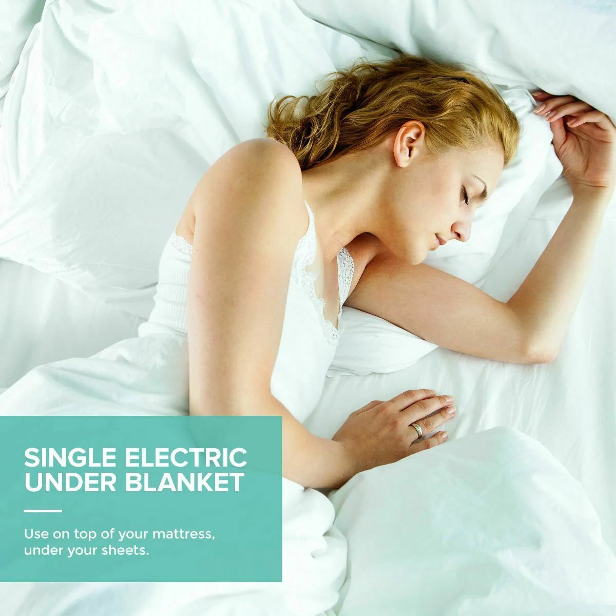 Livivo Super Cosy Electric Blanket Under Heated Fast Heat Single