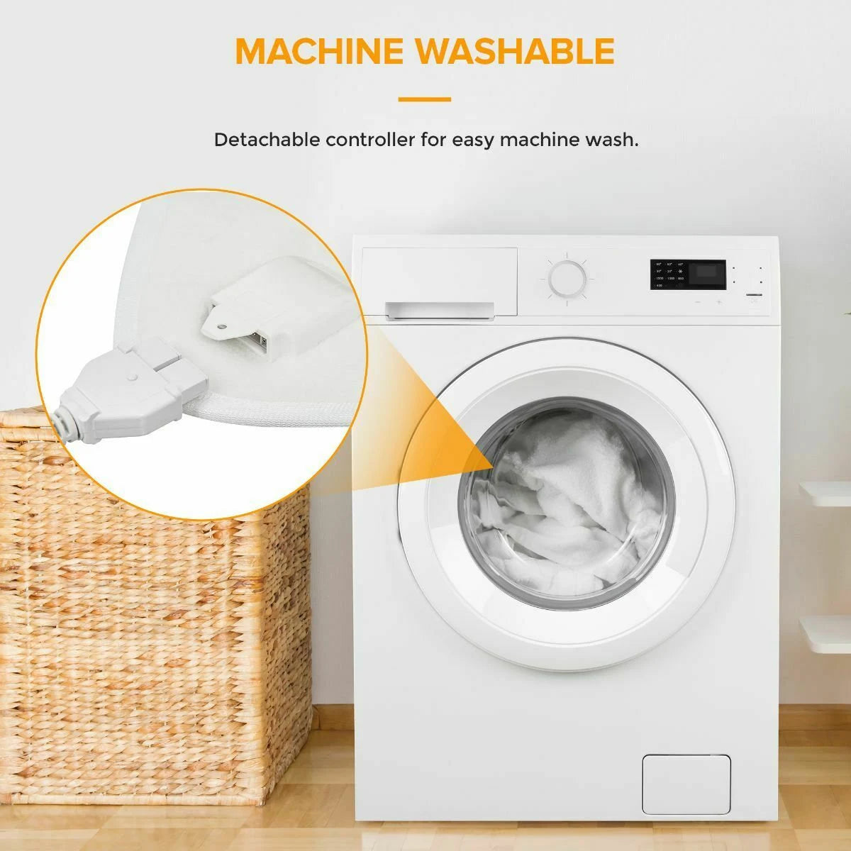 Livivo Super Cosy Electric Blanket Under Heated Fast Heat Single