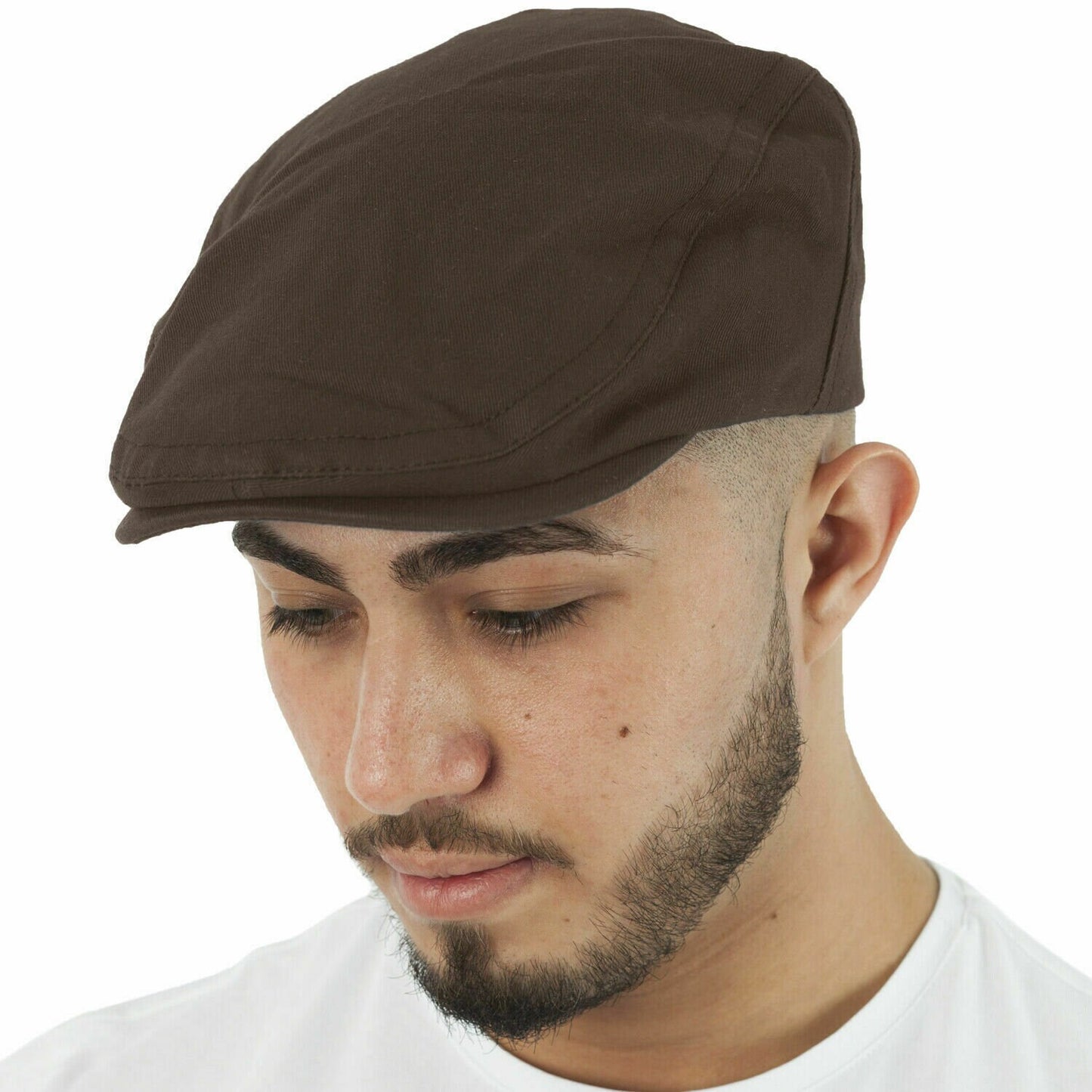 Brushed Cotton Flat Cap Classic Gatsby Flat Cap Cabbie Baker Boy Newsboy