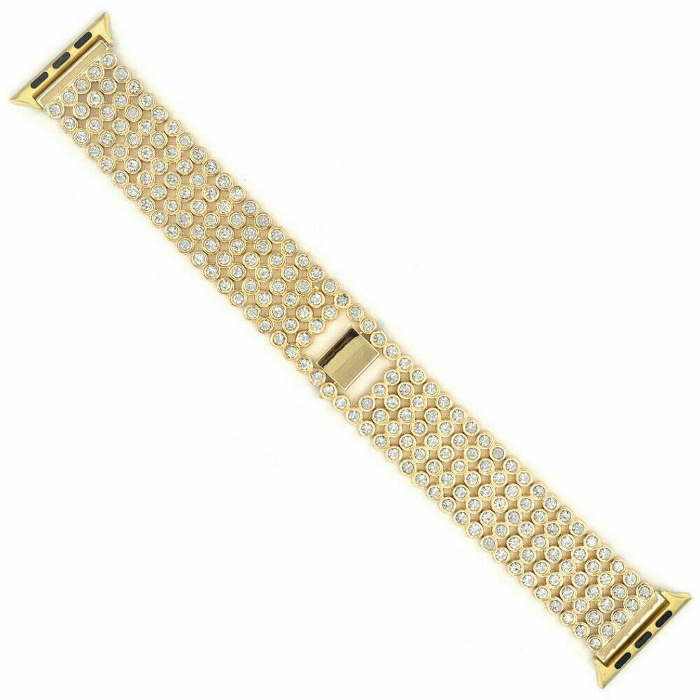 For Apple Watch Series 5/4/3 Bling diamond Bracelet Watch Strap Band Case Cover