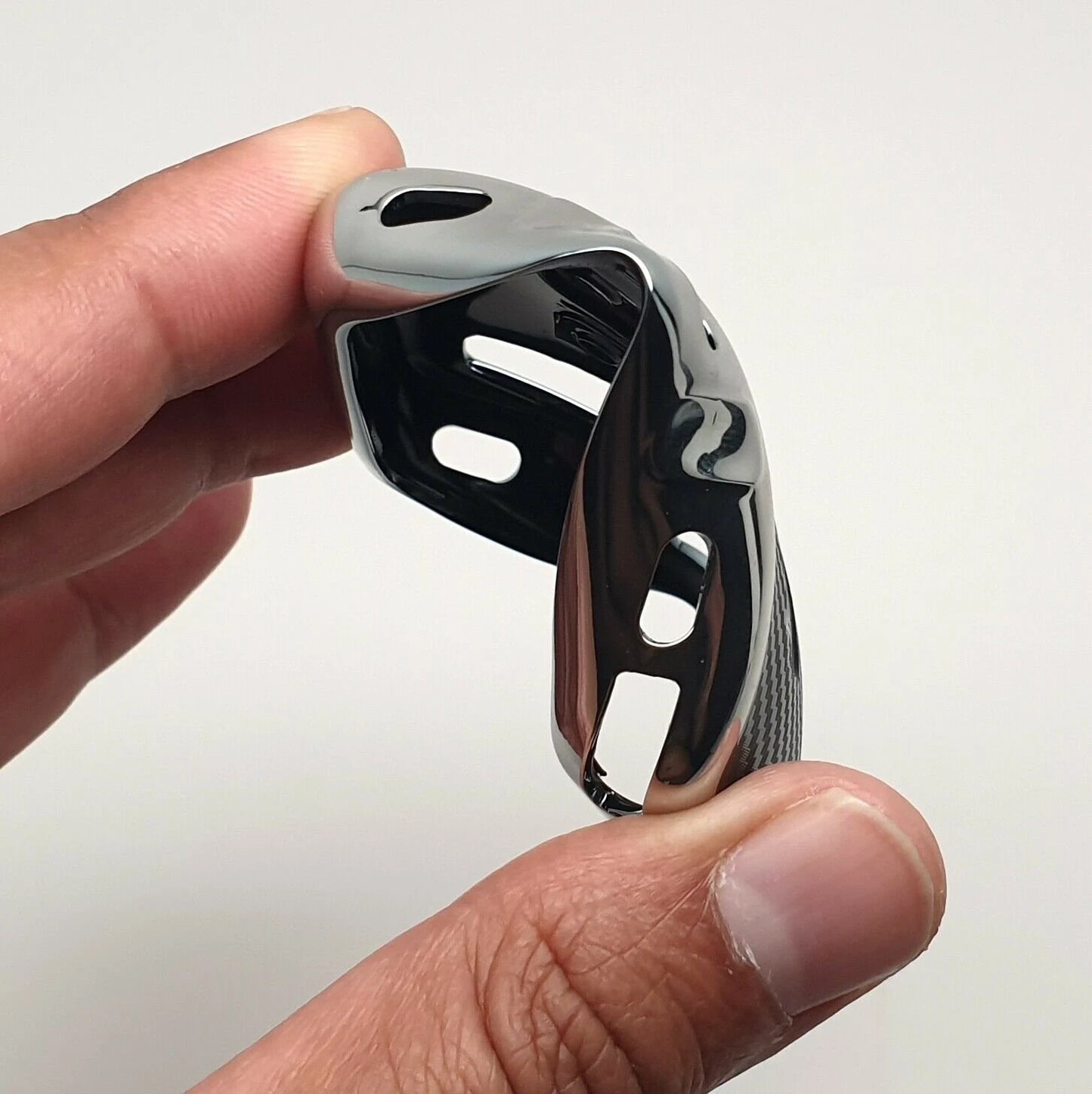 Carbon Fibre Pattern TPU Car Key Fob Cover Case For Land Range Rover Jaguar XF