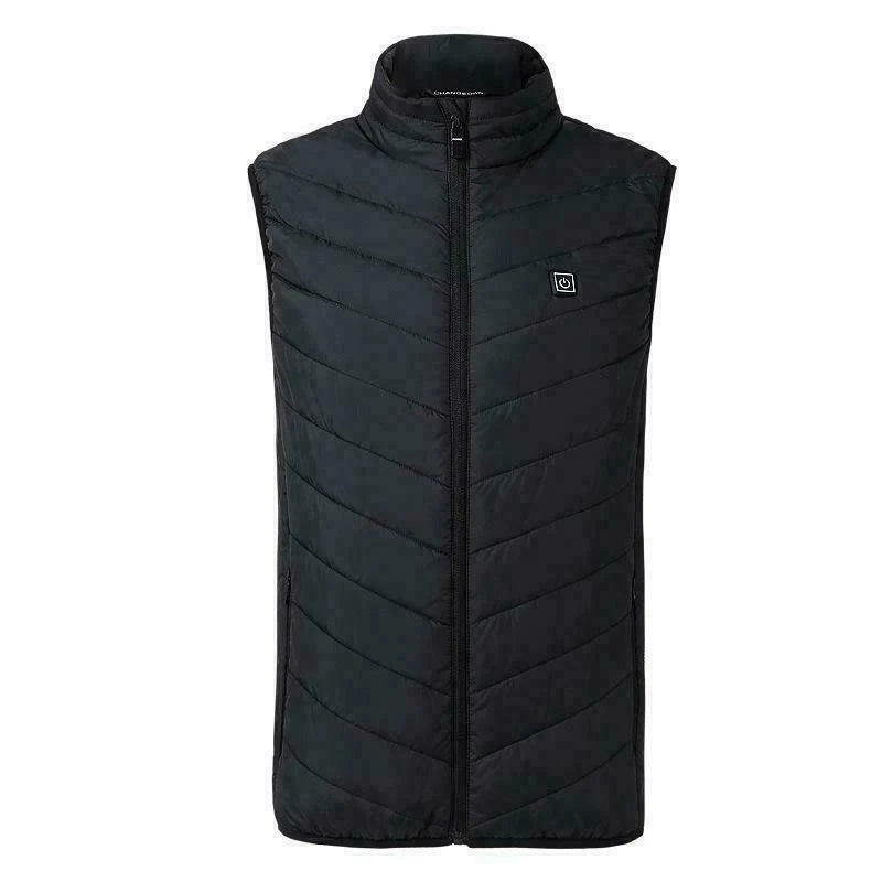 Winter Heated Vest Warm Body Electric USB Mens Heating Coat Jacket