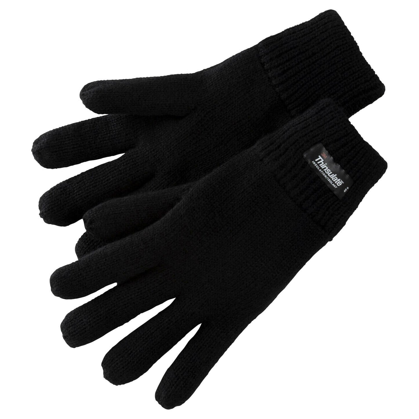 Men's Thermal Lined Winter Gloves Black
