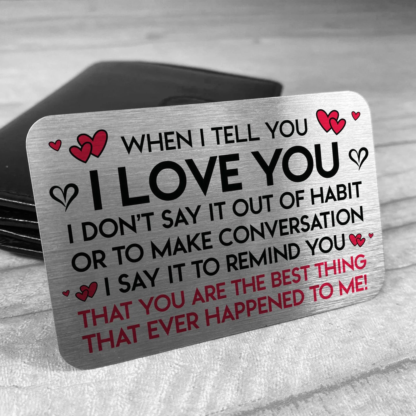 Metal Wallet Card Special Valentine's Day Gift For Husband or Wife Gift Ideas