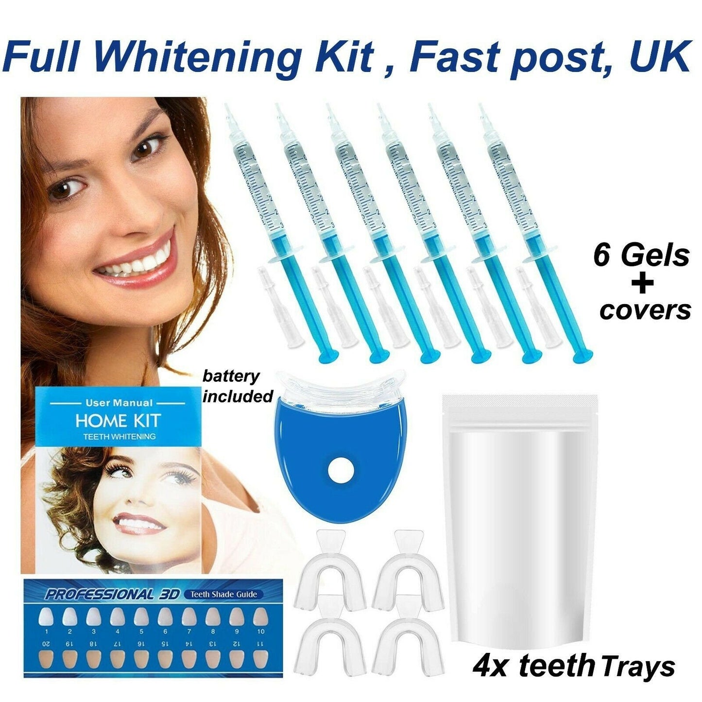 professional teeth whitening kit whitener home bleaching laser strong dental gel