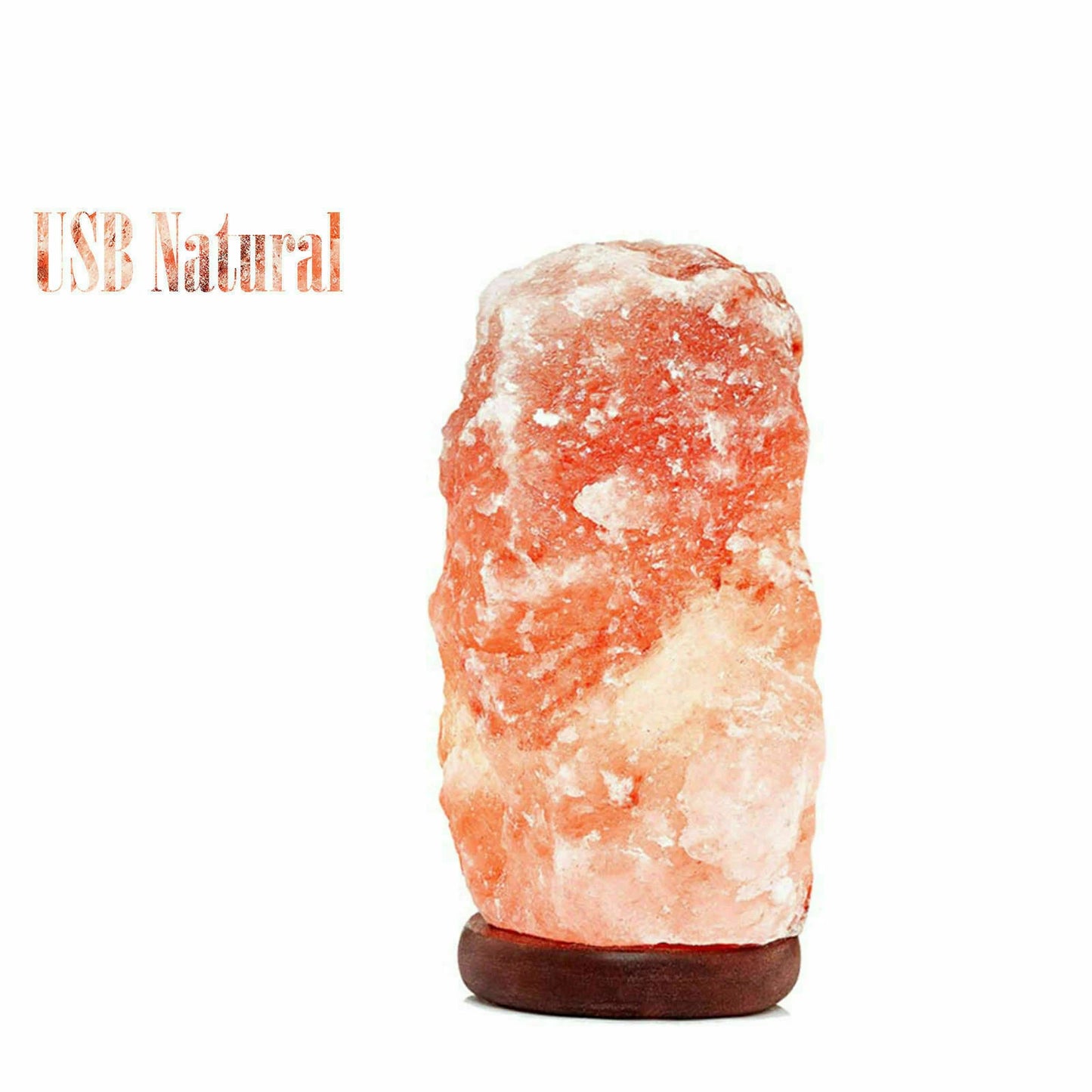 Himalayan USB Salt Lamp Crystal Pink Rock Natural Healing
