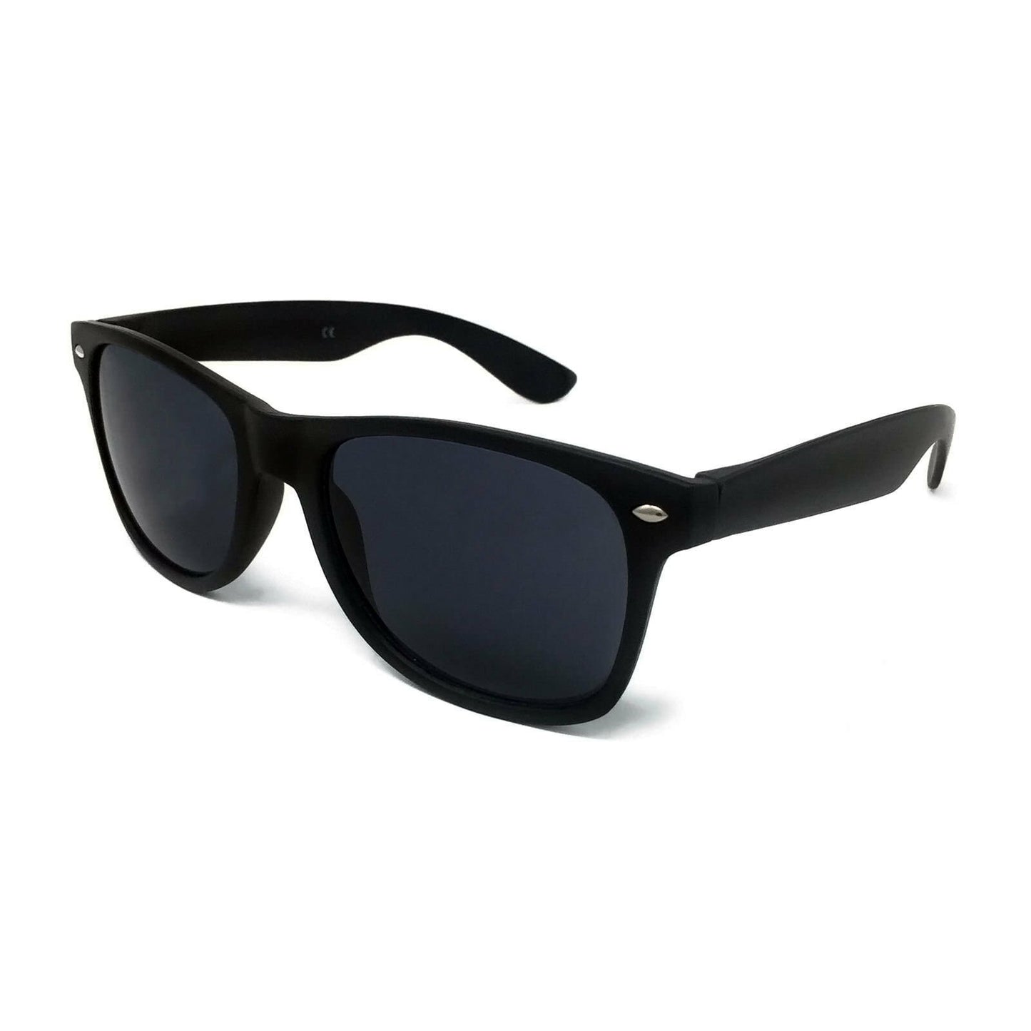 Unisex Matte Black Sunglasses Retro Fashion Classic Vintage