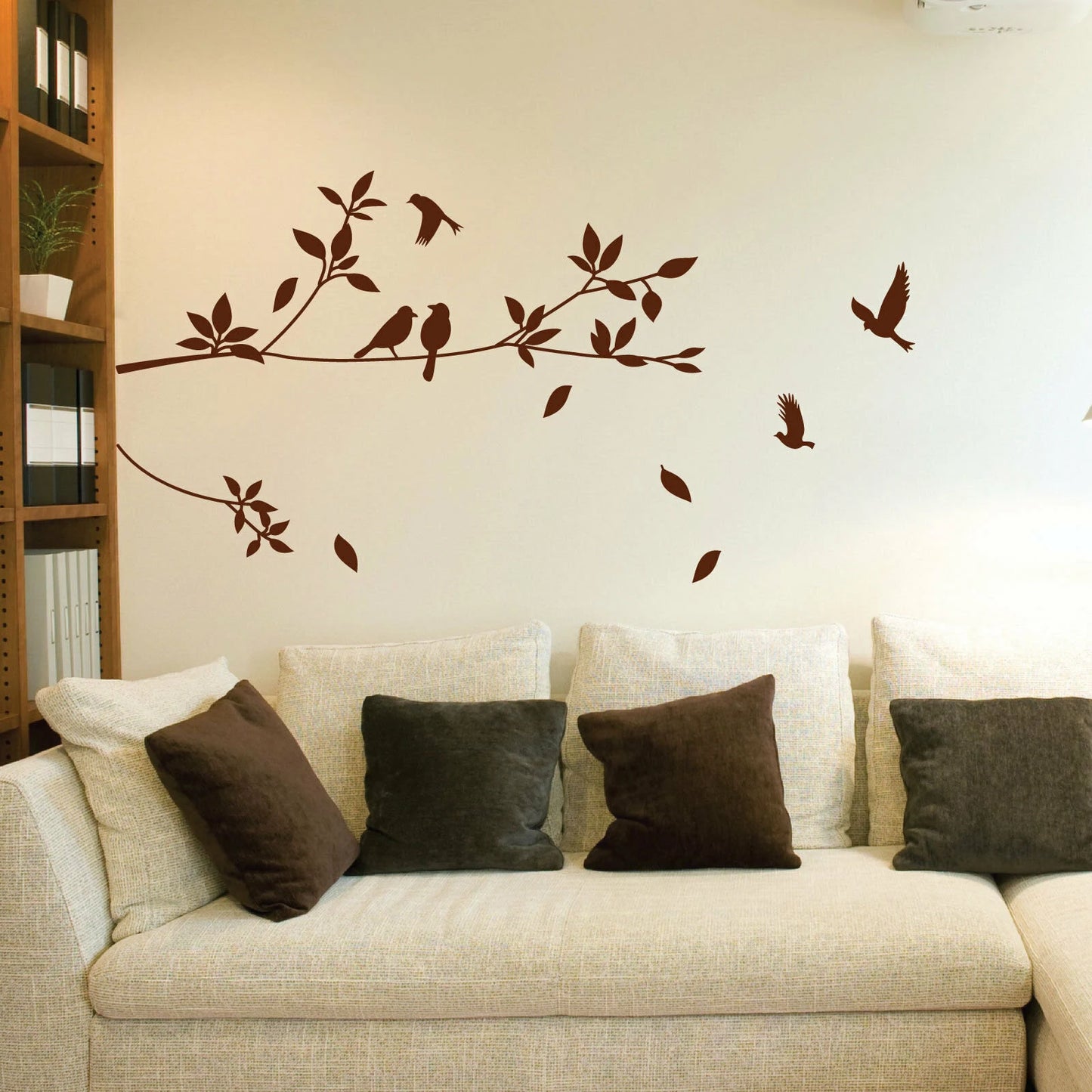 Tree and Bird Wall Stickers Vinyl Art Decals Easy To Use