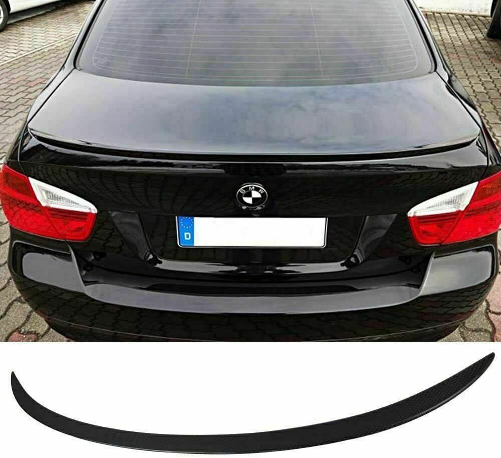 Fits BMW 3 Series E90 M Sports Rear Trunk Boot Lip Spoiler Gloss Black 05-11