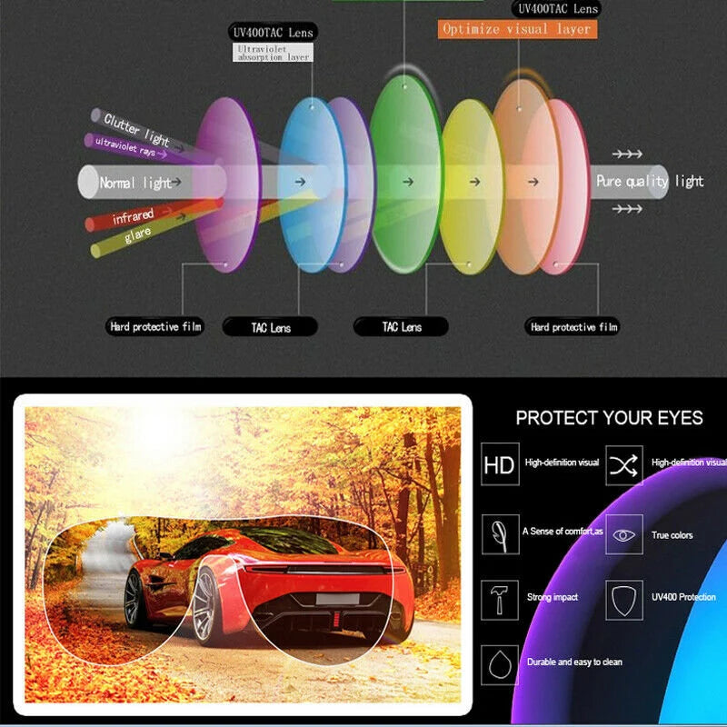 Men's Vintage  Polarized Steampunk Sunglasses Round Sunglasses