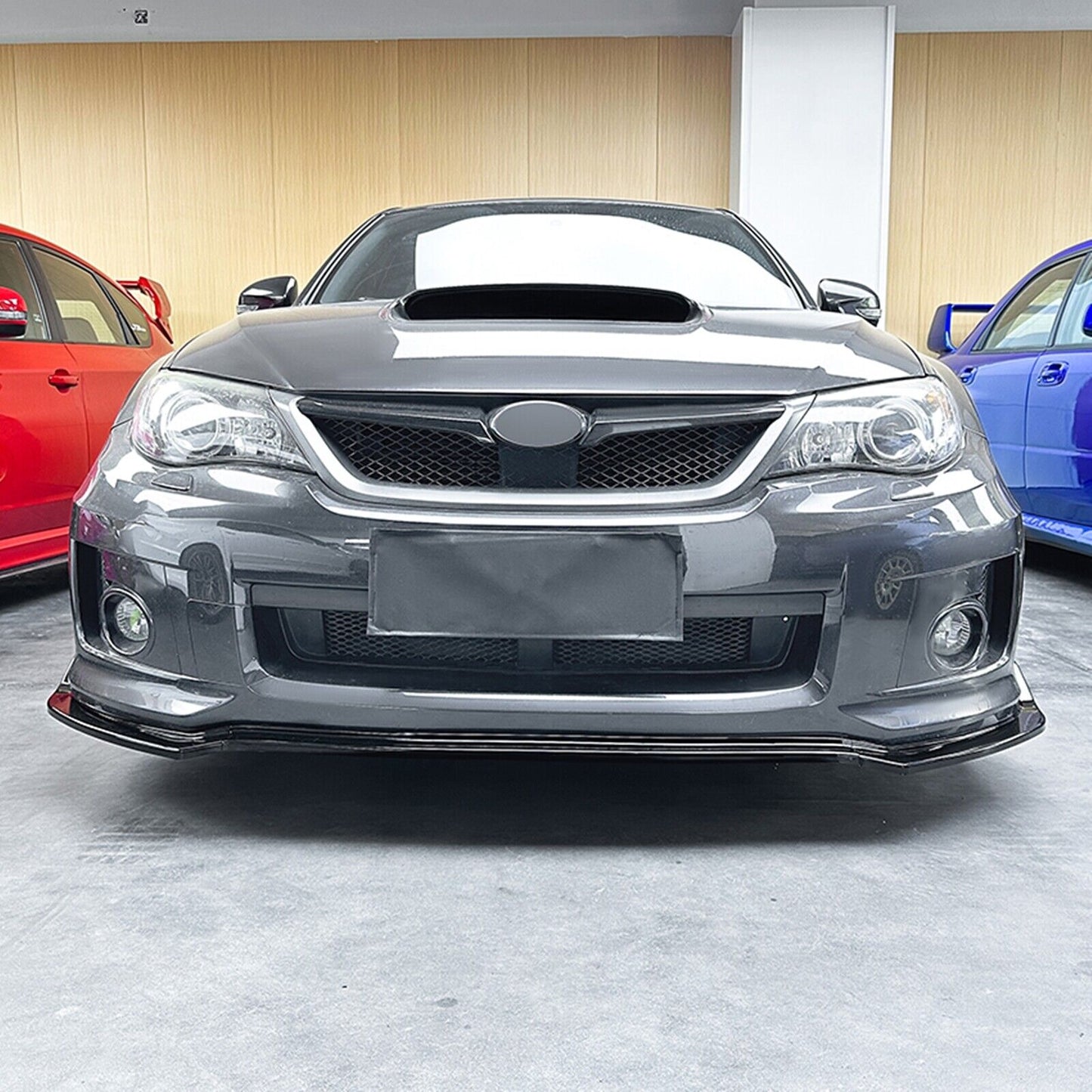 1Set Car Front Bumper Spoiler Lip Kit For Subaru Impreza WRX STI 2011-2014 Black
