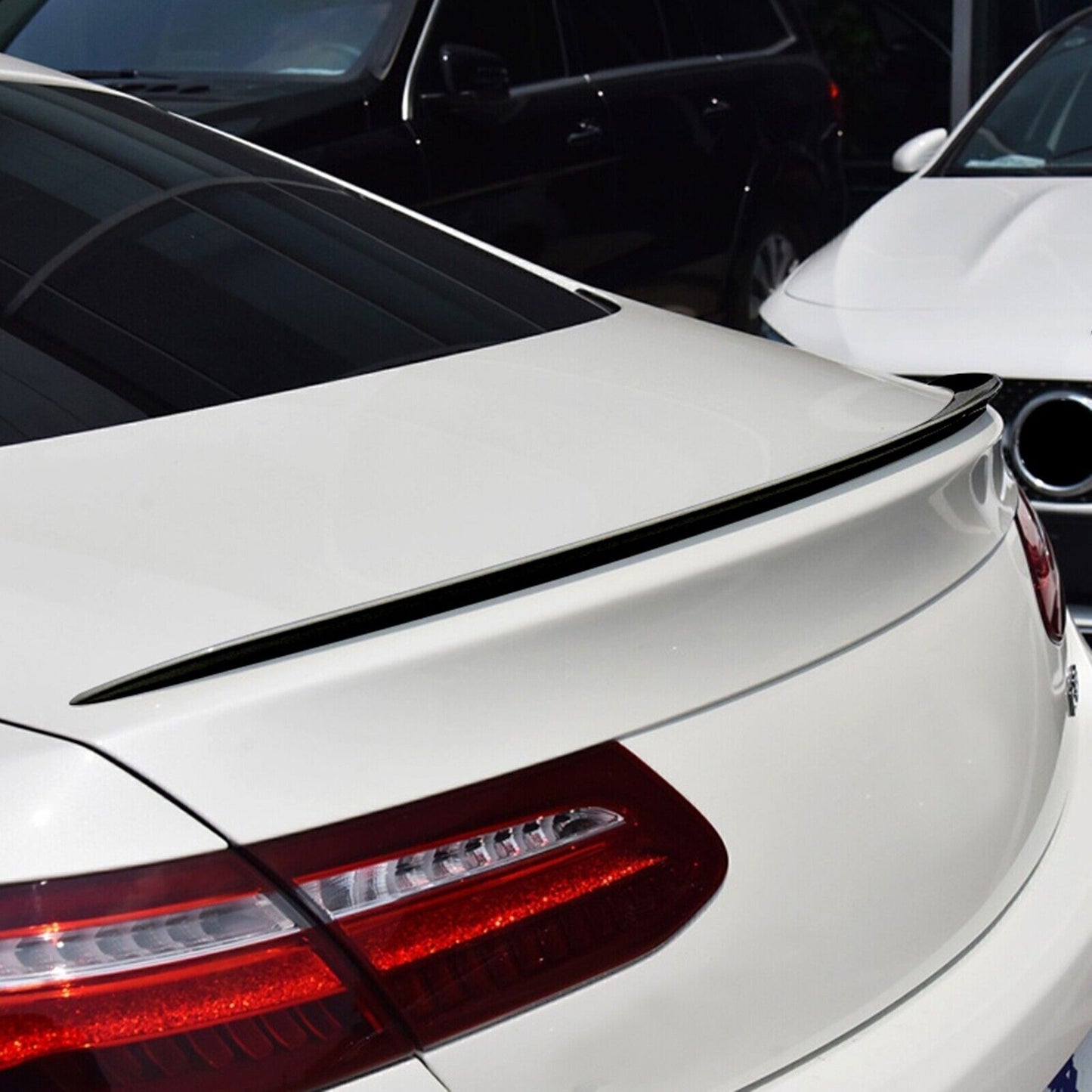 Gloss Black Rear Spoiler Wing For Mercedes Benz E Coupe C238 E Class AMG 2016-22