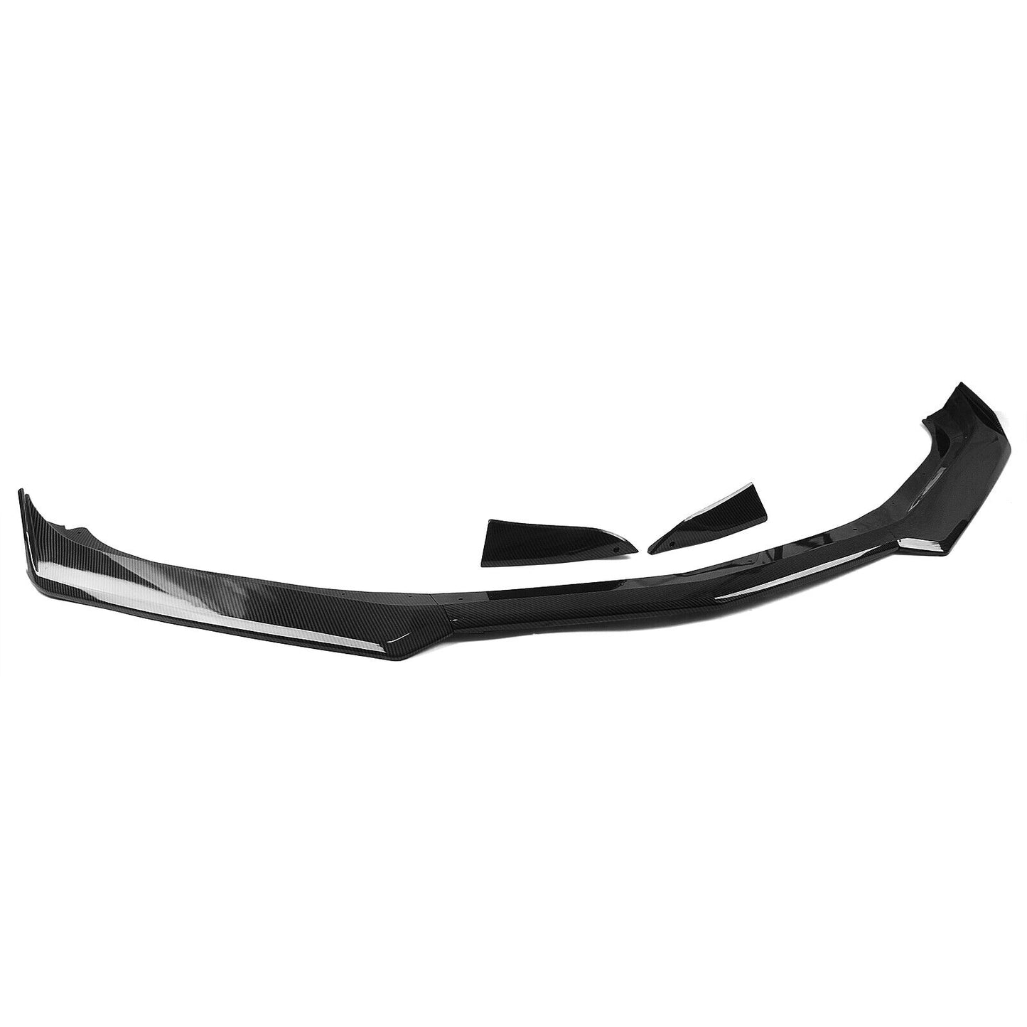 1Set Front Bumper Spoiler Lip Kit For Chevy Camaro 2016-2022 Carbon Fiber Look