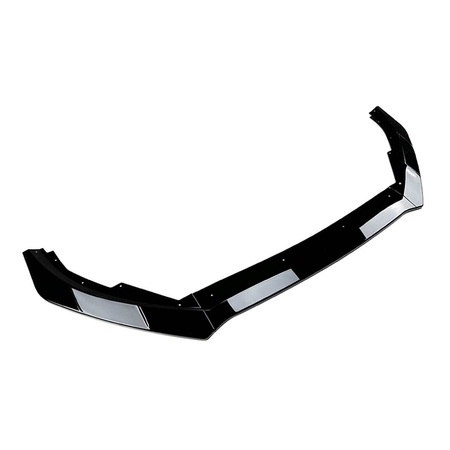 1Set Front Bumper Spoiler Lip Kit For Focus MK4 ST Line 2019-2022 Glossy Black