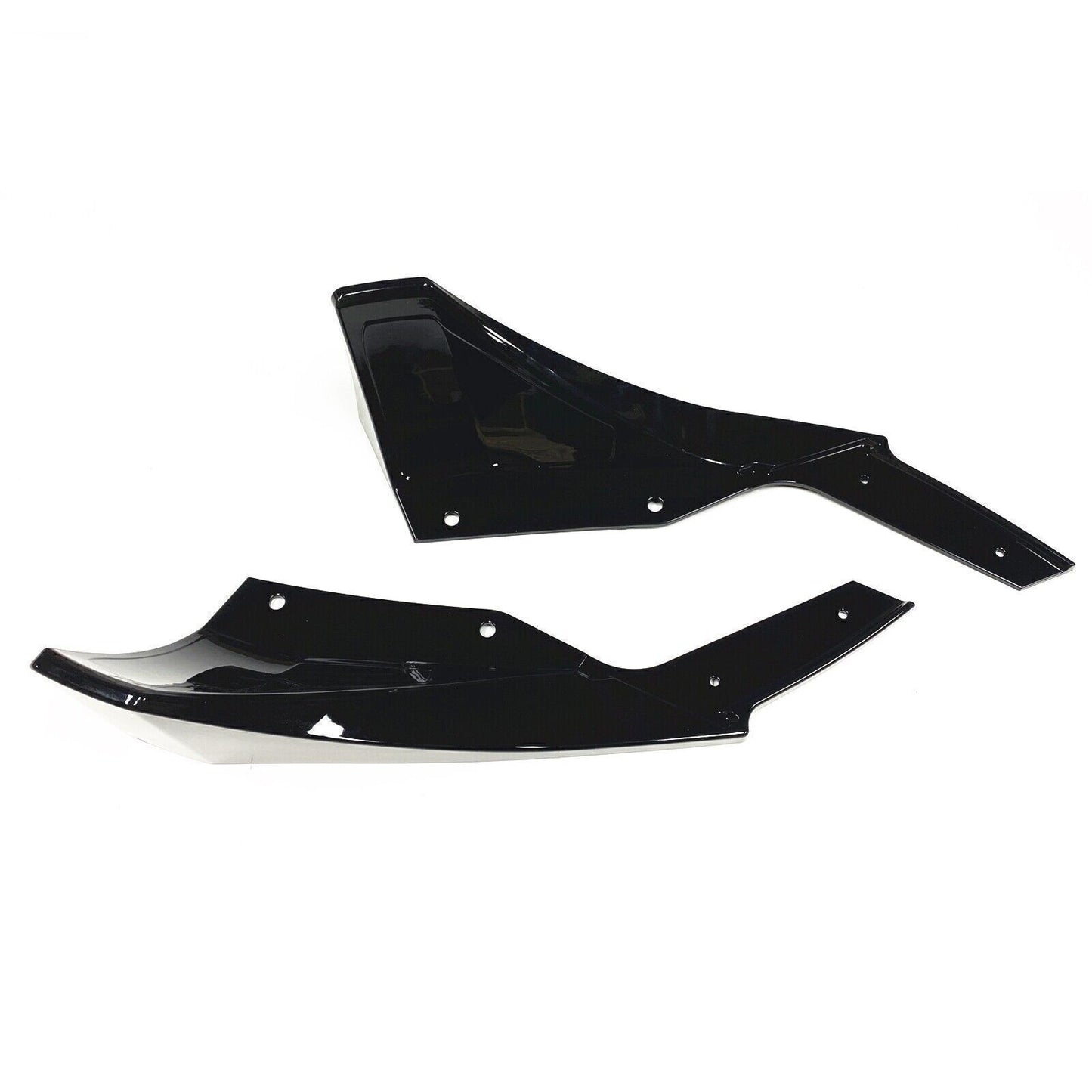 1Set BLK Rear Bumper Diffuser Lip Side Splitter Cover For Tesla Model 3 2017-23